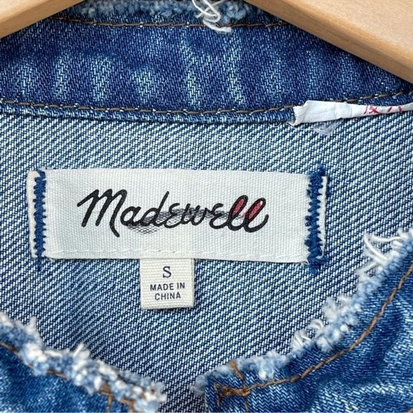 Madewell oversize jean jacket small - Picture 2 of 10